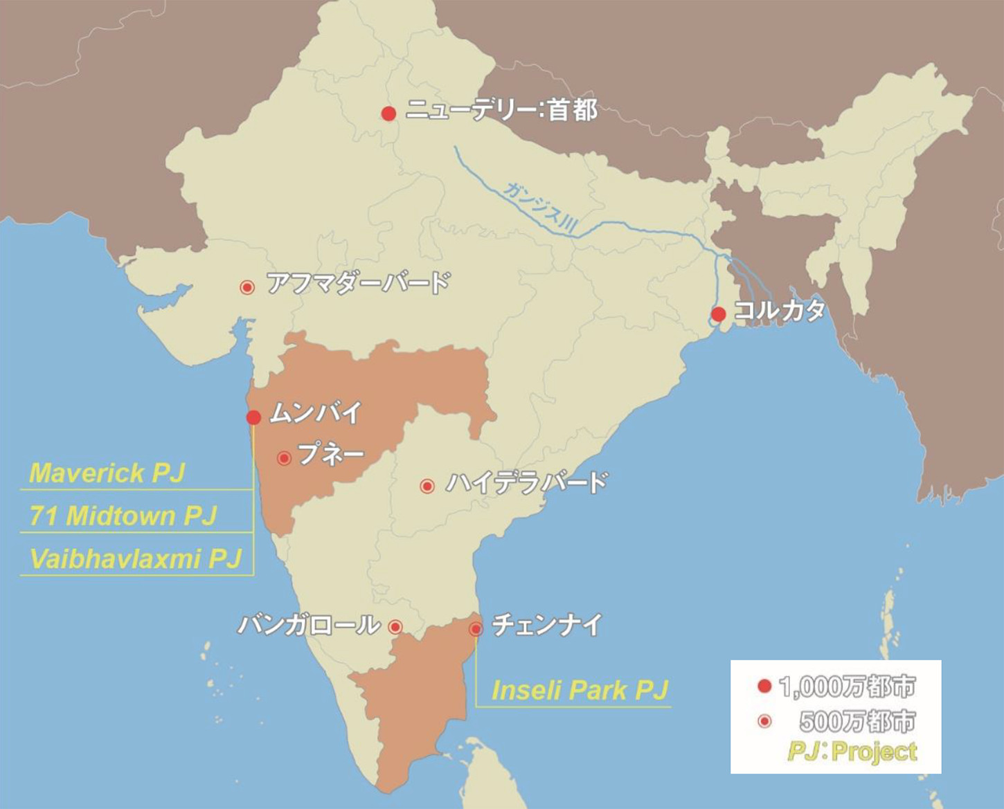 プロジェクト位置図