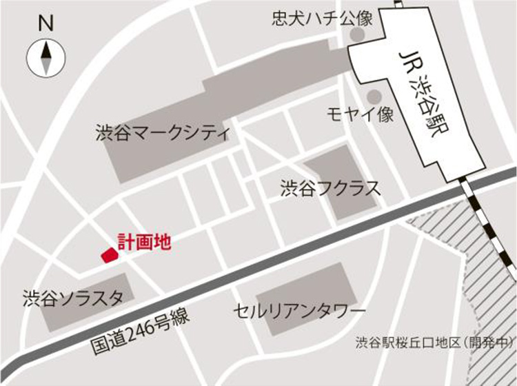 計画地周辺の地図