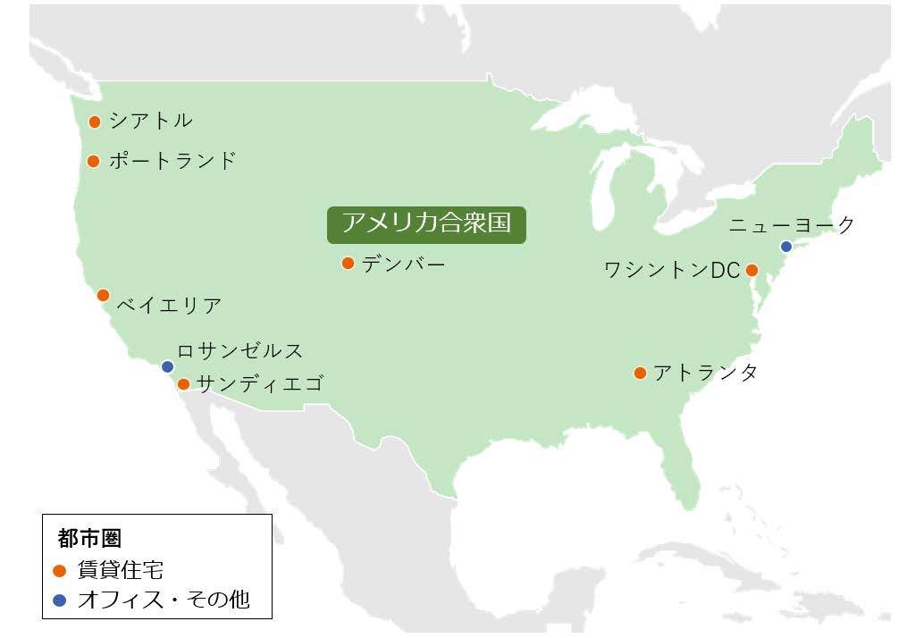 参画中の物件所在地MAP