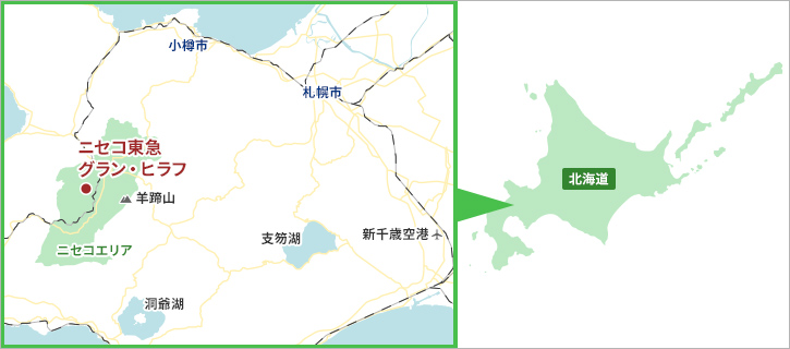 ニセコの位置図