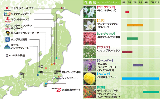 東急スキー場マップ