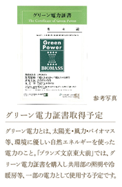 グリーン電力証書イメージ