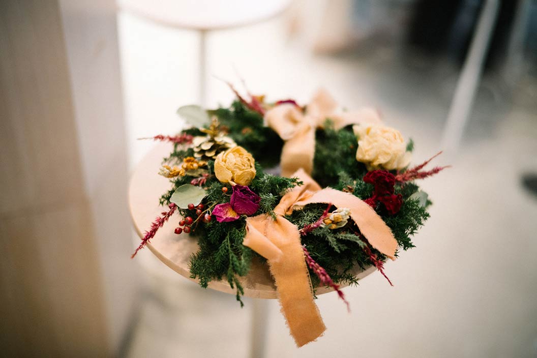 リース作りワークショップの様子2