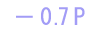 -0.7P